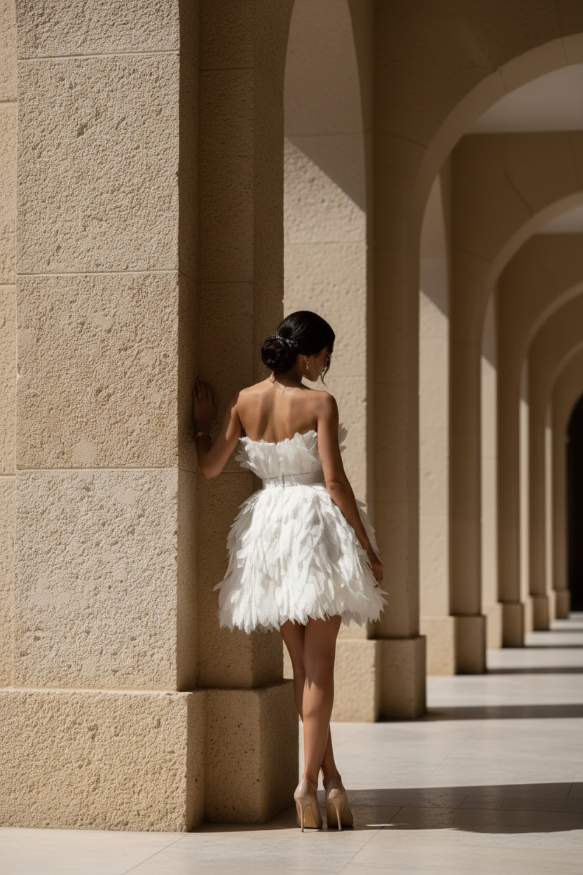 Abana Short Bride Dress