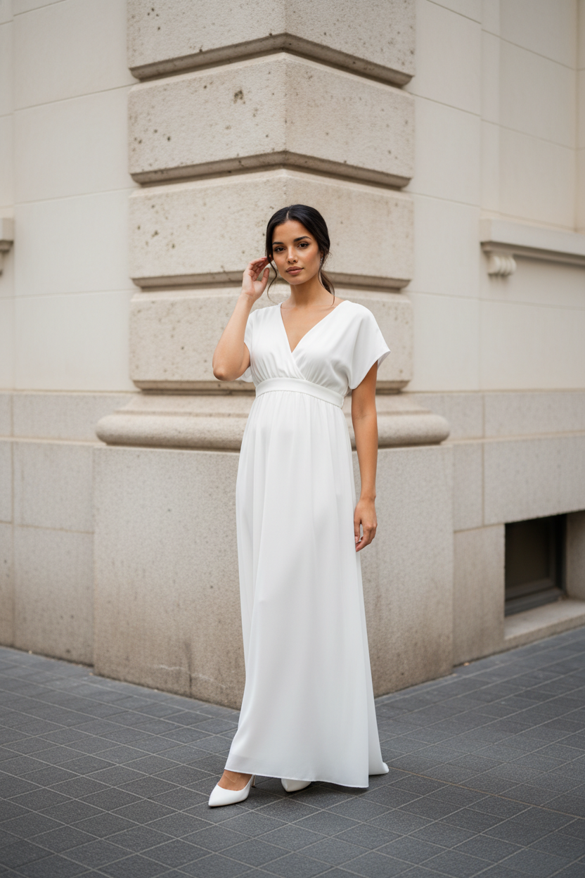 Rochie mireasa gravide Abrienda