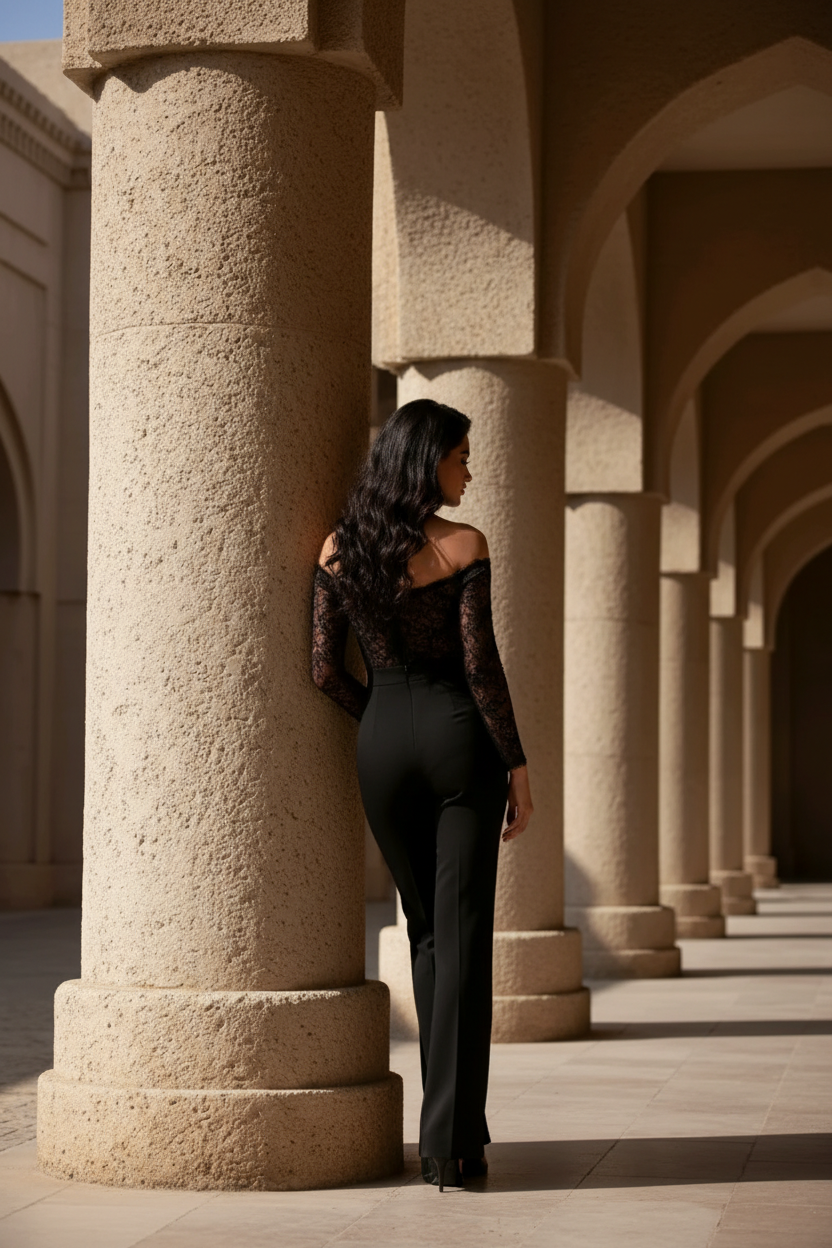 Salopeta cu bustr din broderie si trena detasabila Lia