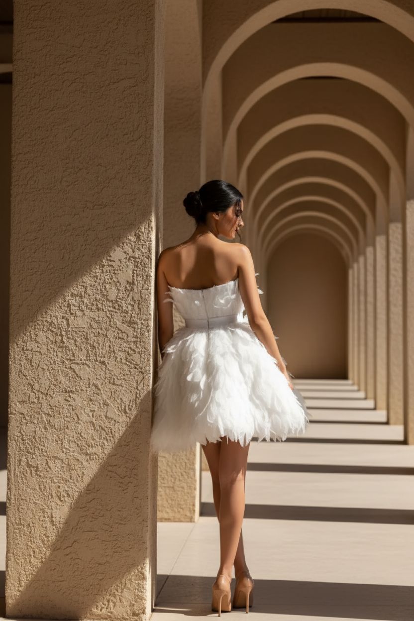 Abana Short Bride Dress