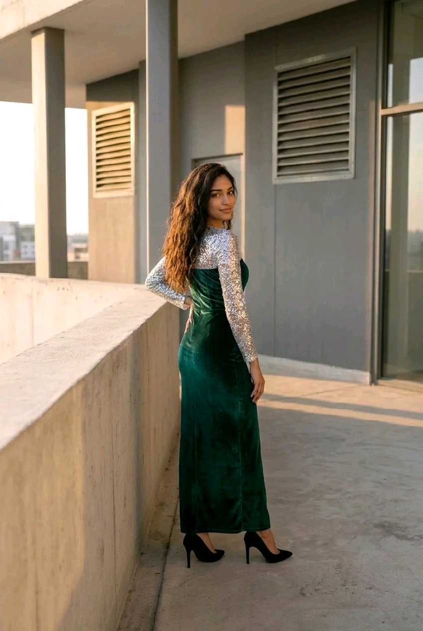 Rochie din catifea si corset
