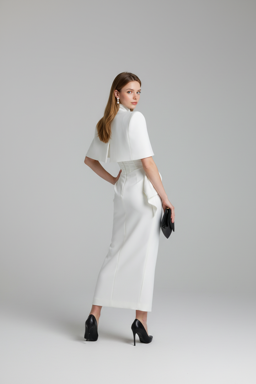 Bolero tip capa mireasa Erika