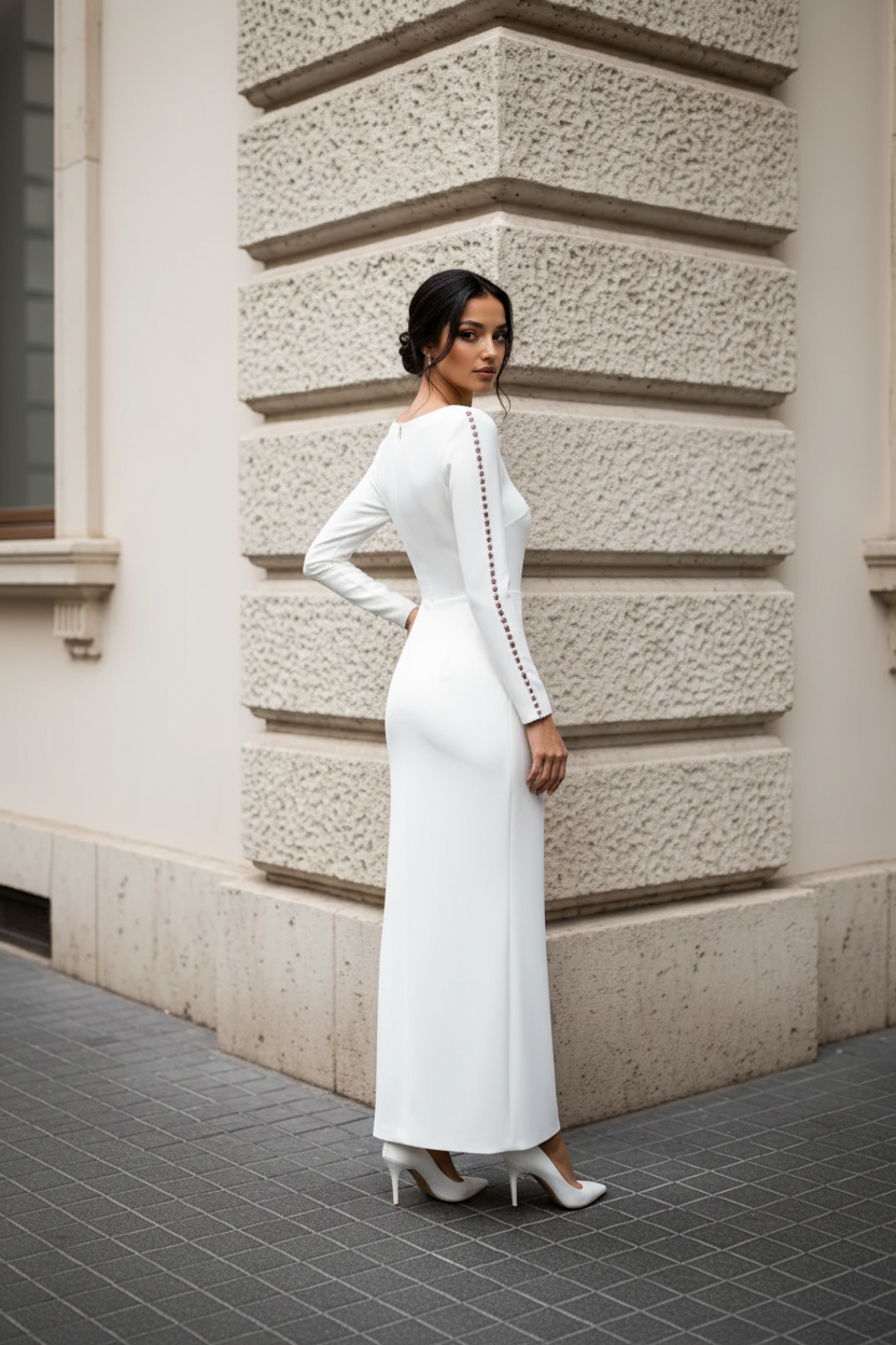 Long Wedding Dress Zara