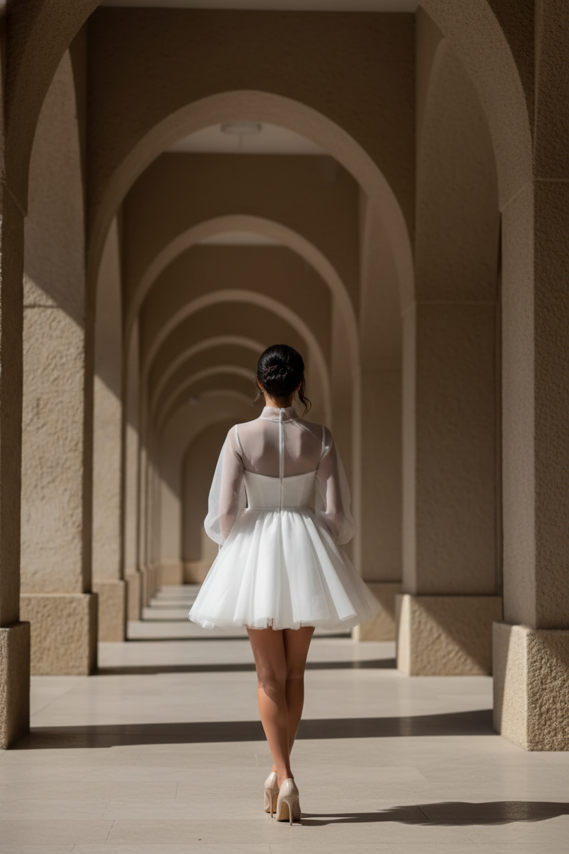 Rochie Scurta Mireasa Taisa