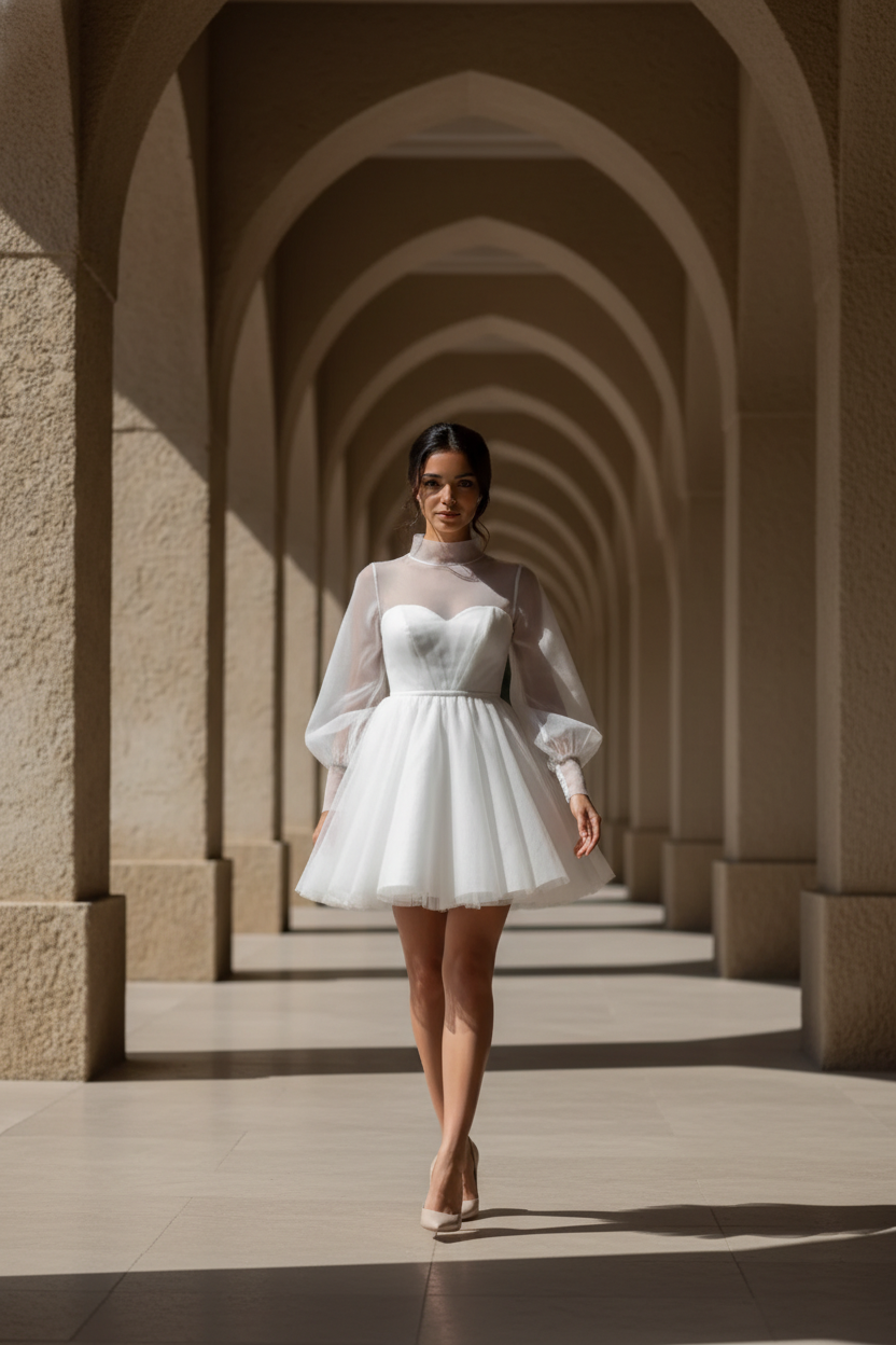 Short Bride Dress Taisa