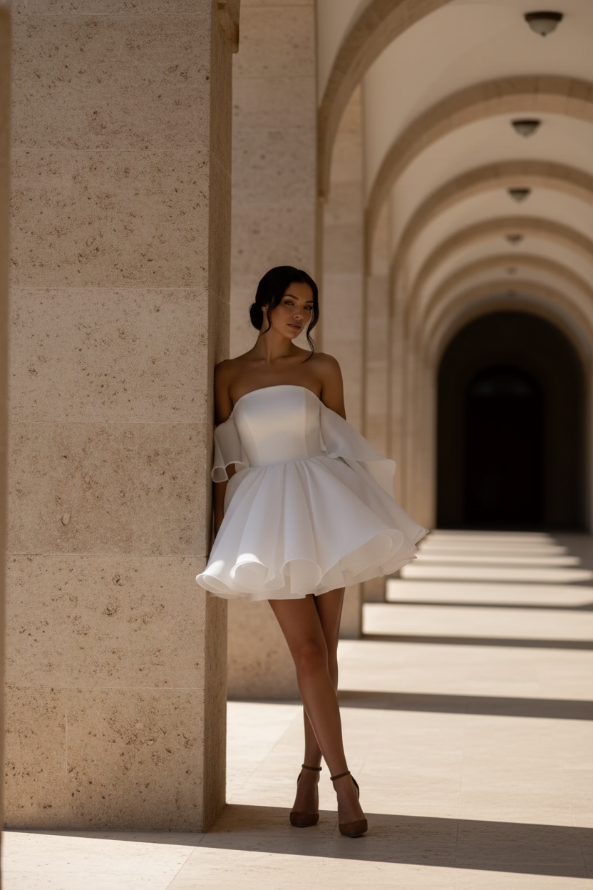 Short Zenaida Bridal Dress