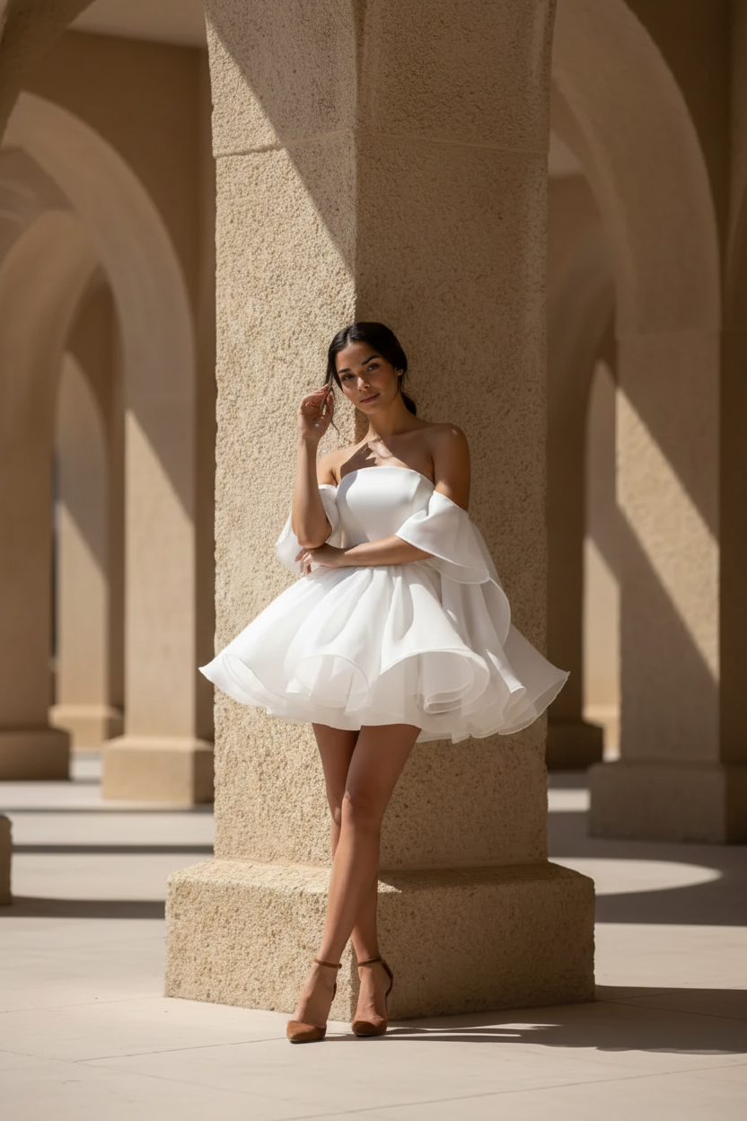Short Zenaida Bridal Dress