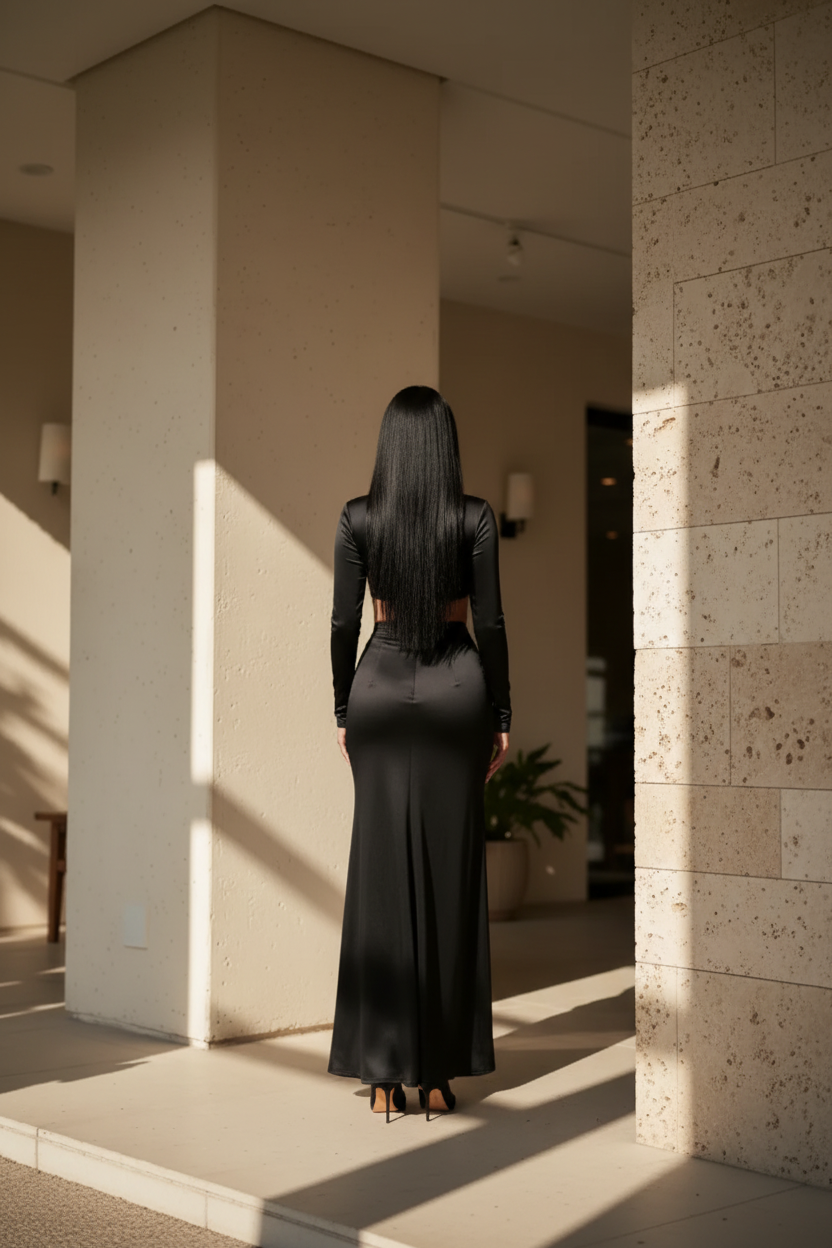 Rochie lunga decupata  Kamari