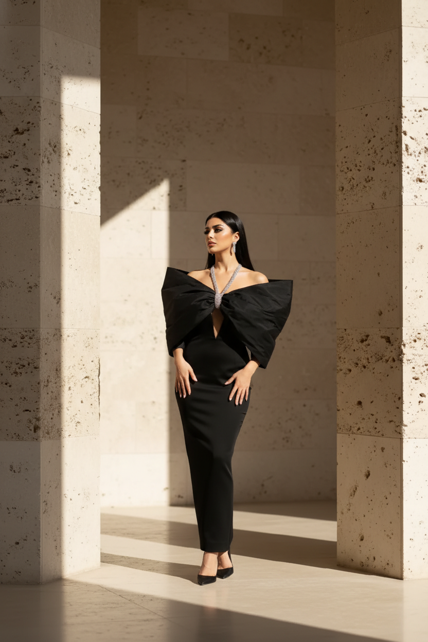 Rochie eleganta lunga  accesorizata Zarhia