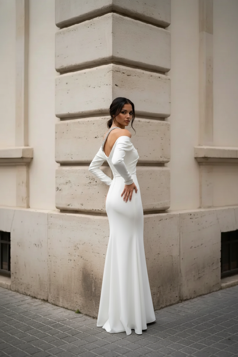 Rochie Lunga Mireasa Kira