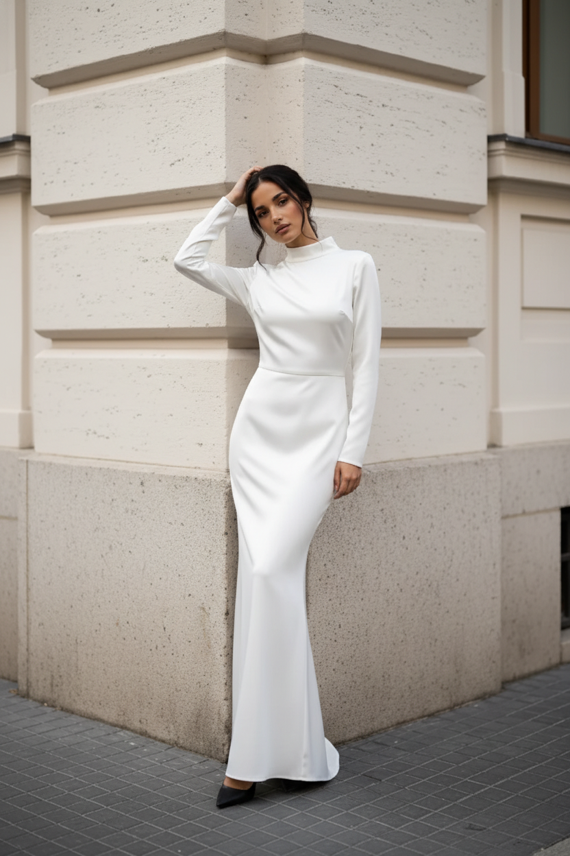 Okena Long Bridal Dress