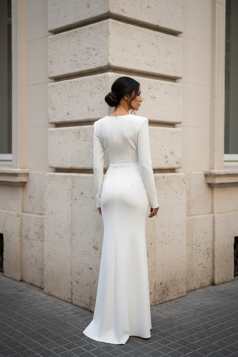 Rochie Lunga Mireasa Sanura