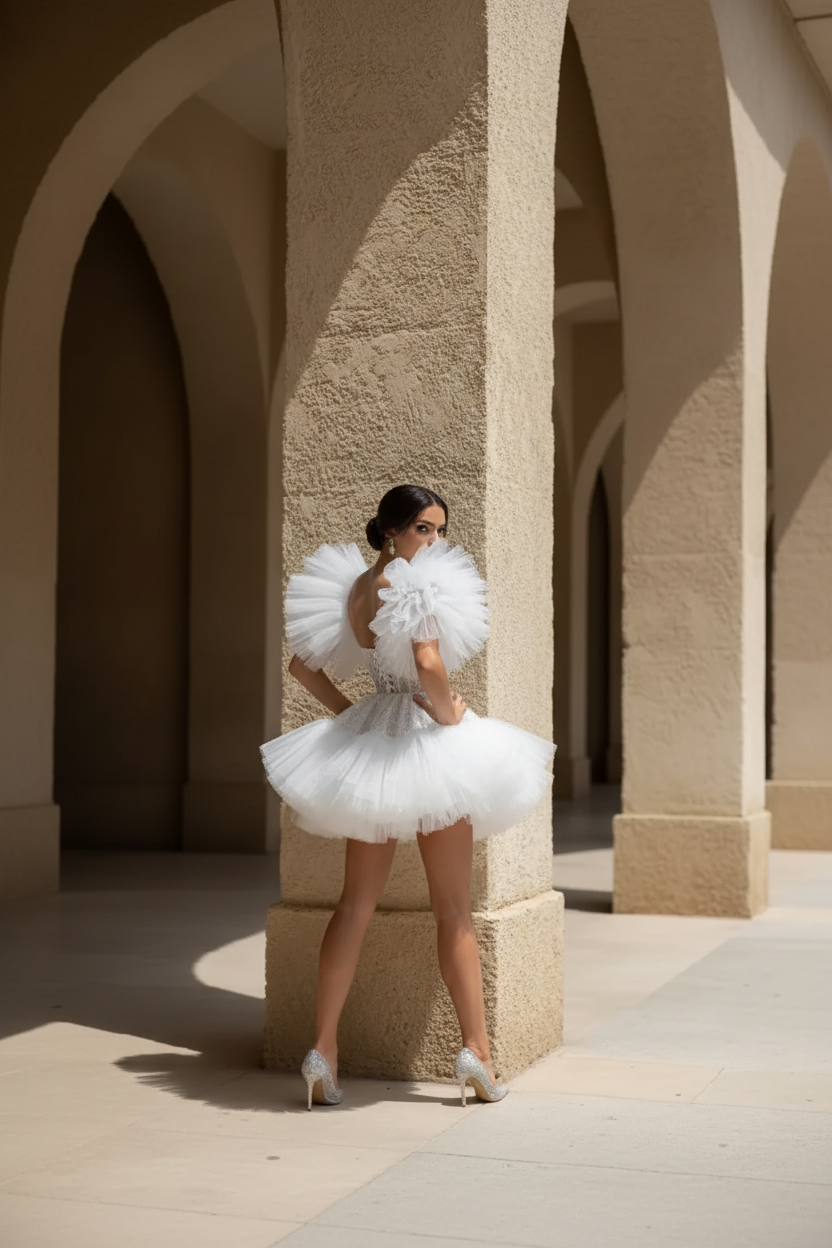 Short Dress Bride Edana