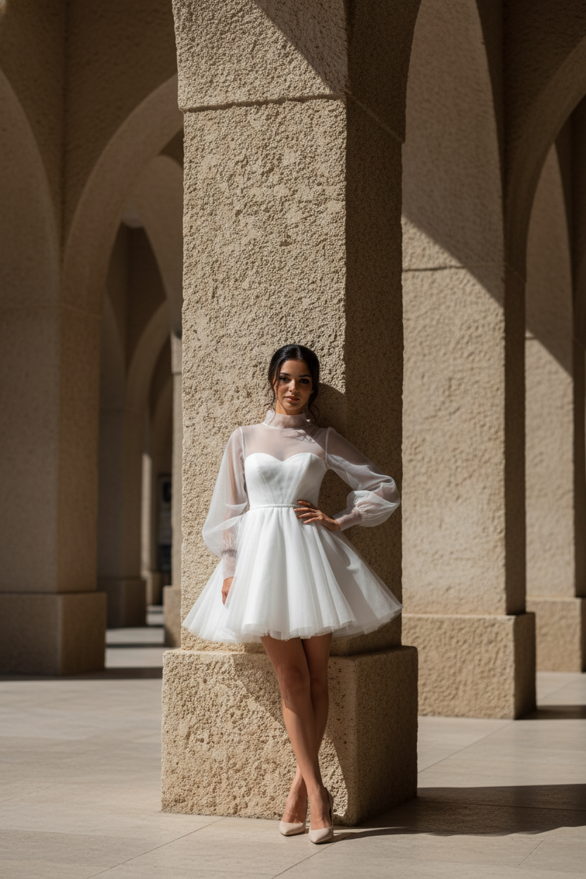 Short Bride Dress Taisa