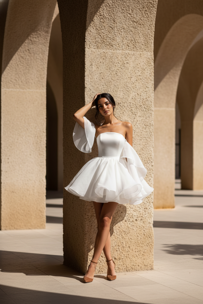 Short Zenaida Bridal Dress