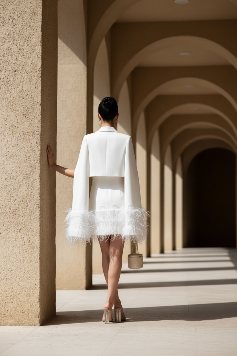 Rochie Scurta Mireasa, Stil Sacou, Ira