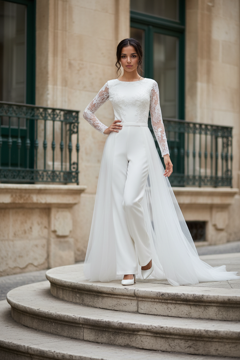 2 in 1 Bridal Jumpsuit, Akara