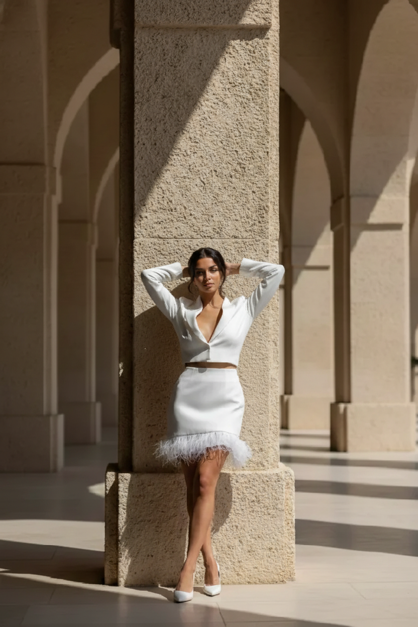 Rochie Scurta Mireasa Amira