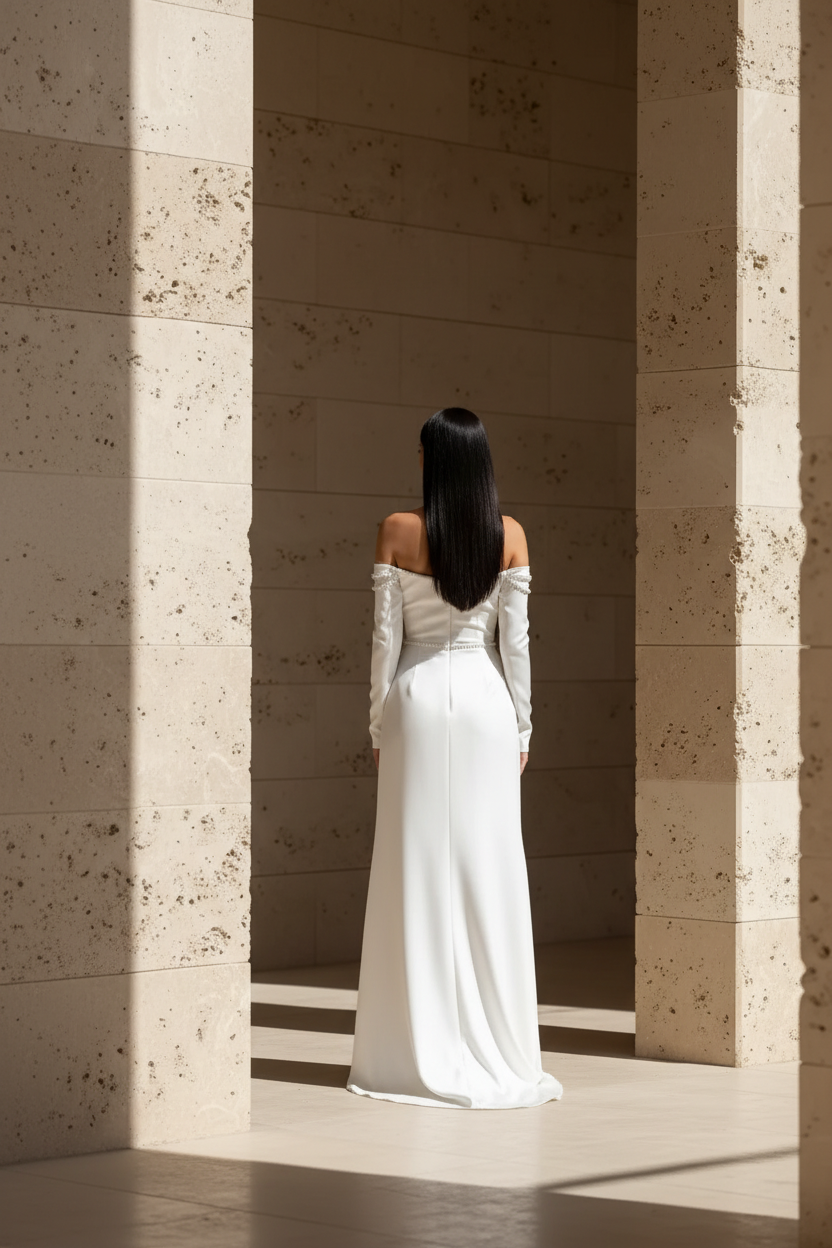 Abana Long Bridal Dress