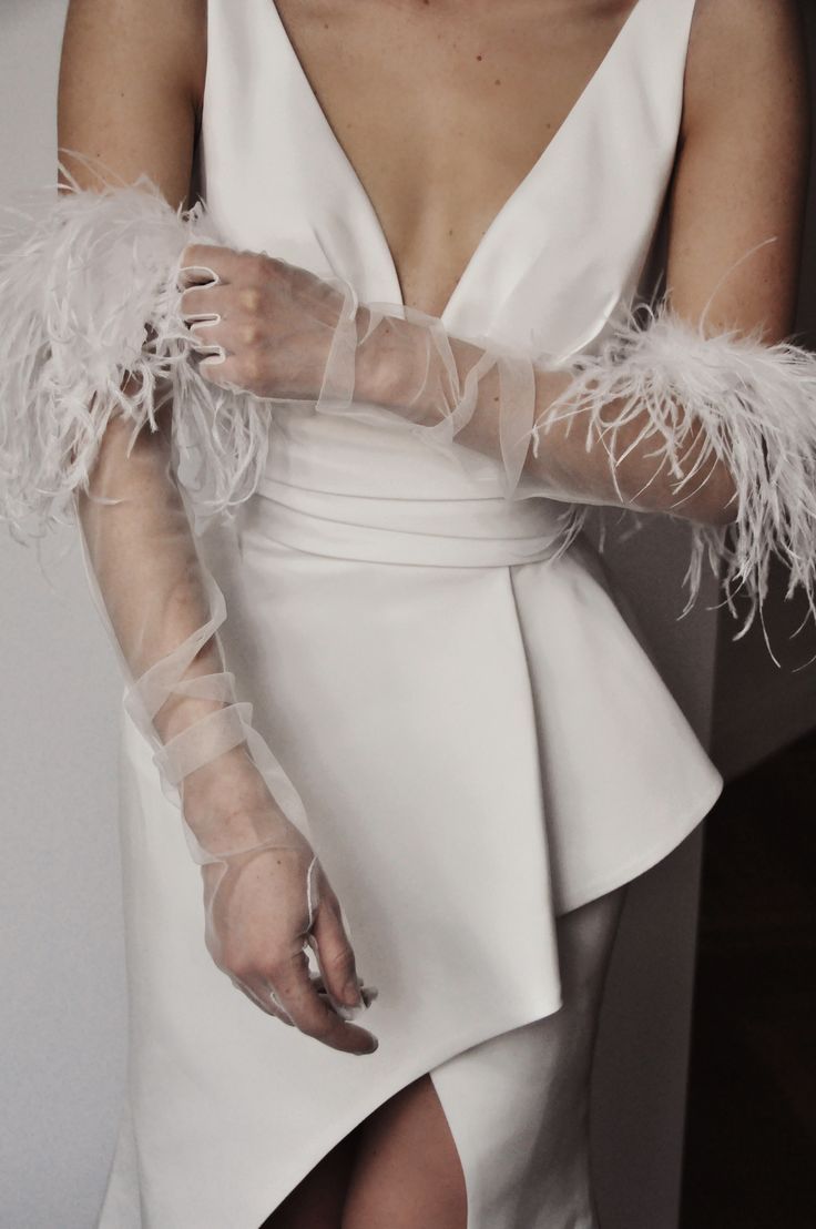 Manusi  elegante mireasa Abigail